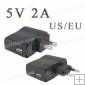 DC 5V 2A US/EU USB Charger Power Supply Adapter for Tablet P...
