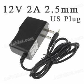 Universal 12V 2A 2.5mm US Power Supply Adapter Charger for Android Tablet PC MID