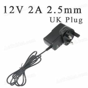 Universal 12V 2A 2.5mm UK Power Supply Adapter Charger for Android Tablet PC MID