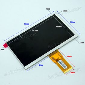 Replacement LCD Screen for Teclast P76a/P76t Dual Core RK3066 Tablet PC 7 Inch