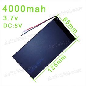 Replacement 4000mAh Battery for Aoson M92/M92S AllWinner A13 Tablet PC
