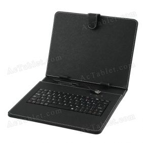 Leather Keyboard Case for Aoson M11/M30 RK3066 Dual Core Tablet PC 9.7 Inch