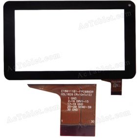 30Pin Digitizer Touch Screen for HKC M701 Tablet PC 7 inch C186111B1-FPC689DR