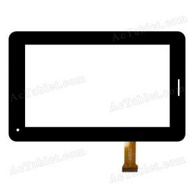YJ040FPC-V0 Digitizer Glass Touch Screen Replacement for 7 Inch MID Tablet PC