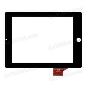 HY TPC-50168-V1.0 Digitizer Glass Touch Screen Replacement for 8 Inch MID Tablet PC