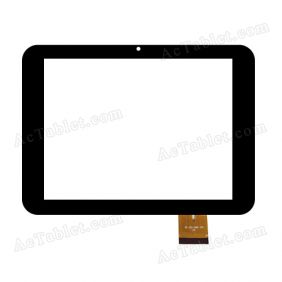 MF-352-080F FPC Digitizer Glass Touch Screen Replacement for 8 Inch MID Tablet PC