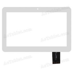 DH-1017A1-GG-FPC070-V2.0 Digitizer Glass Touch Screen Replacement for 10.1 Inch MID Tablet PC