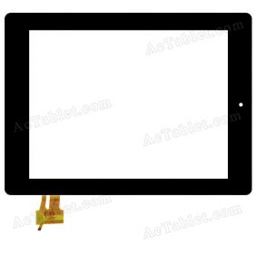 RS9F171_V1.2 Digitizer Glass Touch Screen Replacement for 9.7 Inch MID Tablet PC