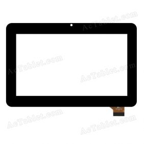 Digitizer Touch Screen Replacement for ClickN Kids 8GB Tablet 2 7 Inch Dual Core CK07T-BK-8 Black Tablet PC