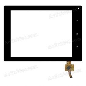 RS8F0403024V1.2 Digitizer Glass Touch Screen Replacement for 8 Inch MID Tablet PC