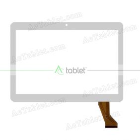 MJK-0607-V1 FPC/2016.05.05 Digitizer Glass Touch Screen Replacement for 10.1 Inch MID Tablet PC
