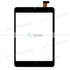 Digitizer Glass Touch Screen Replacement for ZTE S8Q Black Color Quad Core 7.85 Inch Tablet PC