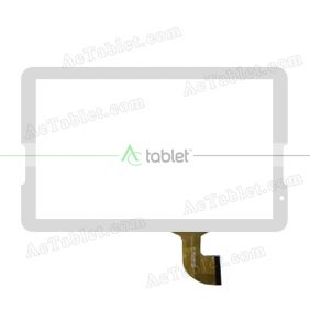 DH-1054A1-PG-FPC173-V3.0 Digitizer Glass Touch Screen Replacement for 10.6 Inch MID Tablet PC