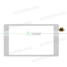 DXP2J1-1025-080B-V2-FPC Digitizer Glass Touch Screen Replacement for 8 Inch MID Tablet PC