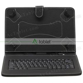 Protective Leather Keyboard Case for Insignia Flex 10.1 Inch Android Tablet PC