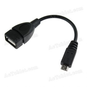 Micro USB OTG Cable for Vido N90 IPS Quad Core RK3188 Tablet PC