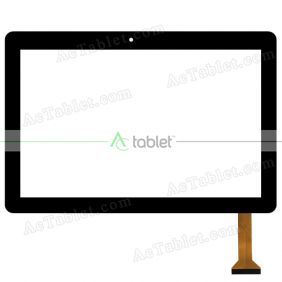 ANGS-CTP-101576 Digitizer Glass Touch Screen Replacement for 10.1 Inch MID Tablet PC