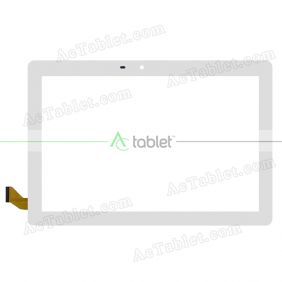 DH-1282A1-GG-FPC650 Digitizer Glass Touch Screen Replacement for 10.1 Inch MID Tablet PC